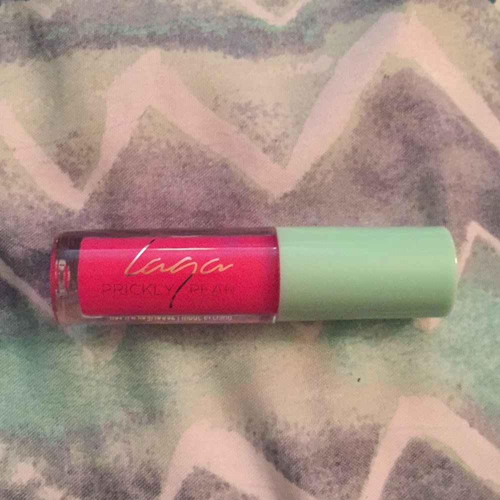LAQUA prickly pear lipgloss travel sized